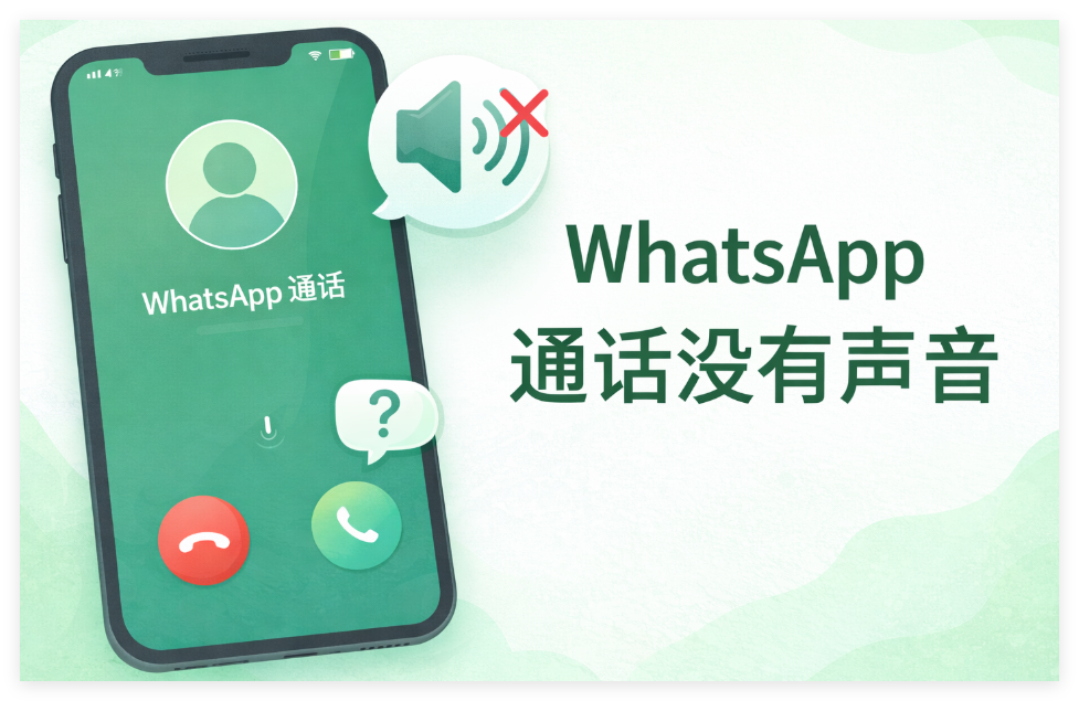 WhatsApp 通话没有声音