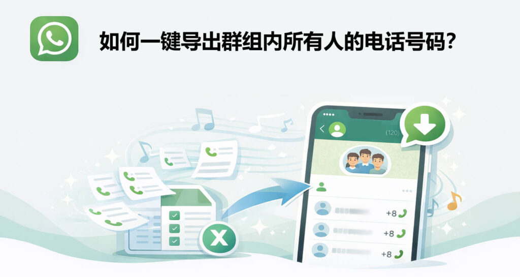 如何一键导出 WhatsApp 群组所有成员电话号码