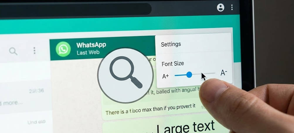 WhatsApp网页版字体太小看不清