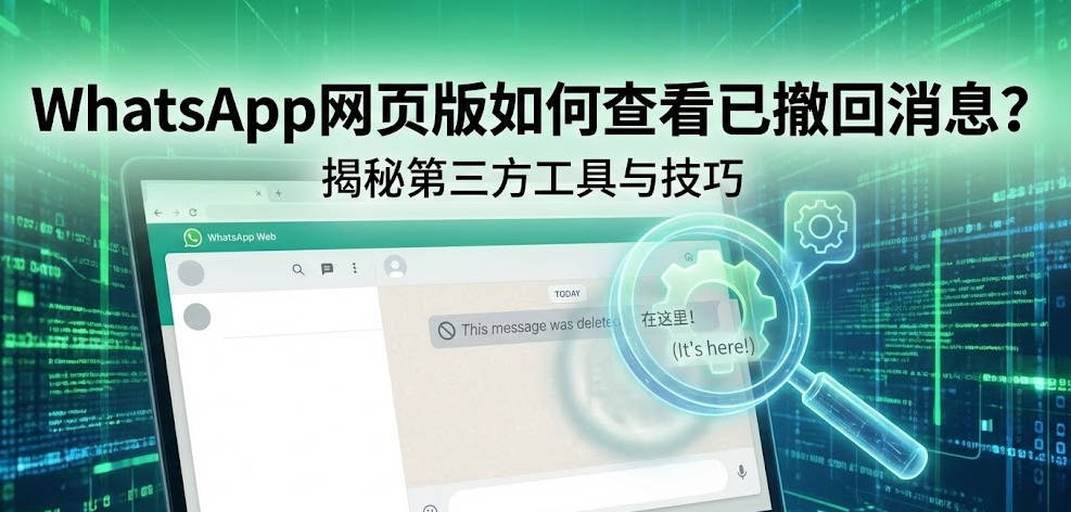 WhatsApp网页版如何查看对方已撤回的消息