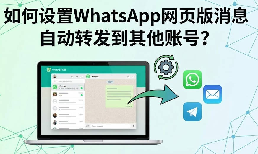 WhatsApp网页版如何设置消息自动转发?