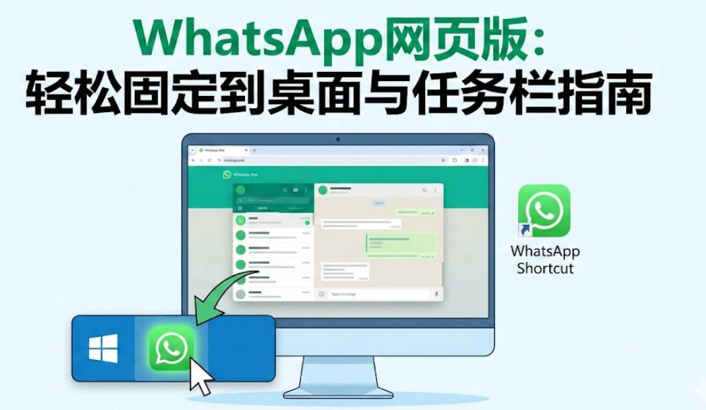 如何将WhatsApp网页版添加到桌面或任务栏