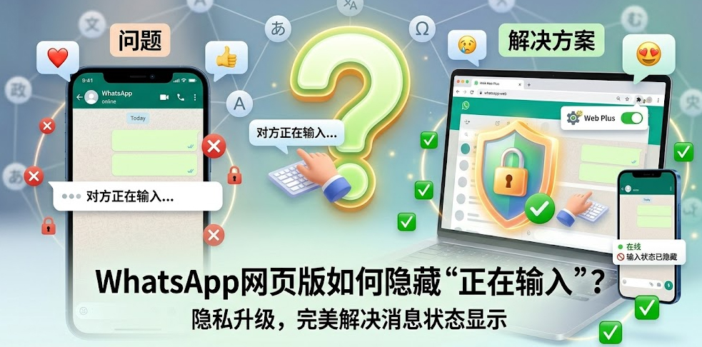 WhatsApp网页版如何隐藏正在输入