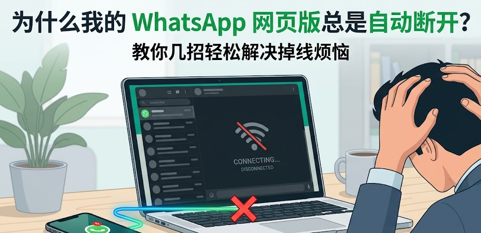 WhatsApp网页版自动断开连接怎么回事
