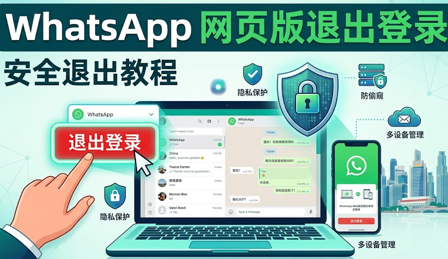 WhatsApp网页版怎么退出登录