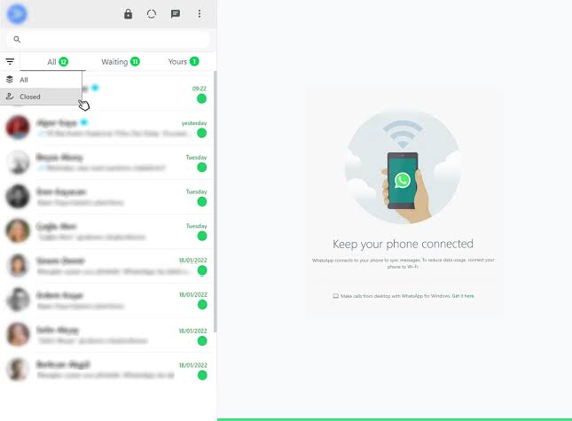 WhatsApp 网页版切换账号